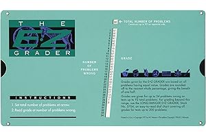 ADVANTUS E-Z Grader Chart, 8-1/2 x 4-3/4 x 1/8 Inches, Standard Size Print, Green (5703) by Advantus