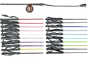 JA Horse Reitgerte Kinderreitgerte Dressurgerte Gerte mit Gummigriff und Handgelenkschlaufe 75/90 / 100 cm (75 cm, schwarz/weiß)