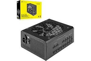 ‎CORSAIR Corsair RM1000x SHIFT Vollmodulares ATX-Netzteil - Modulare Seitenschnittstelle - ATX 3.1- & PCIe 5.1-kompatibel - Null-Drehzahl-Lüftermodus - 105°C-Kondensatoren - 80 PLUS Gold-Effizienz - Schwarz