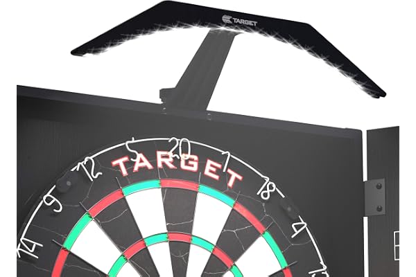 Target Darts Arc Dartboard LED Light - Securely Fits All Dart Boards Or Darts Cabinets - Easy Assembly - Bright Lighting Illuminates Whole Board