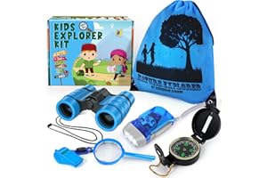 ESSENSON Kit d'exploration pour Les Enfants, Ensemble Explorateur Extérieur Jouets, Cadeau de Jouets d'extérieur pour Les 3 4 5 6 7 8+ Ans garçons Filles Enfants
