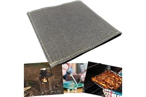 AIFIZO Feuerfeste Unterlage, Hitzeschutzmatte 250 x 250 mm für Bushbox 900 °C dauerhaft 1150 °C kurzfristig Brandschutzmatte Sowohl innen als auch außen Geeignet Wärmeisolierte Flammschutzmatte