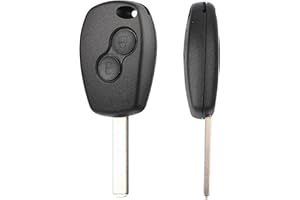 Betterher 2 Boutons Coque Clé Renault Compatible pour Renault Twingo Kangoo Clio Modus Boitier Clé Twingo 2, Clef Modus,TéLéCommande Renault Clio