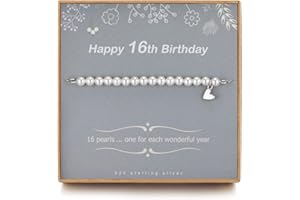TISSGIRL 16th Birthday Gifts Girl - Sweet 16 Gifts for Girls, Girls Pearl Bracelets, Adjustable Bracelet, Presents for 16 Year Old Girls Ideas