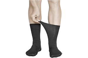 vitsocks Herren Diabetikersocken extra weit ohne Gummi (3x PACK) geschwollene Füße Beine