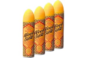 BEAUTY MIX Wood Silk Non-Silicone Furniture Polish with Pure Beeswax - 225ml, Ultimate Wood Care for Brilliant Shine, Superior Protection, and Durable Finish, Pack of 4