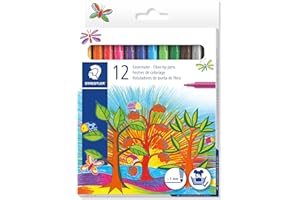 NORIS CLUB Staedtler Staedtler Noris 325 - Etui Carton 12 Feutres Coloriage Pointe Moyenne 1 Mm Assortis
