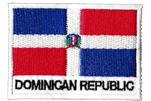 NAGAPATCHES Ecusson Patche Dominicain Drapeau République Dominicaine Antilles Pays Monde