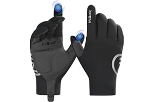 INBIKE Guantes de Térmicos Ciclismo para Hombre Inbierno Térmicos Cálidos y Cortaviento Pantalla Táctil Mujer Forro Polar Multifunción WF709…