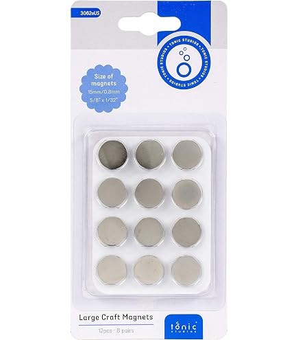 Barra Magnetica Tonic Studios – 63x13x2,5 Mm – Bianca – Per Hobby E Crafting