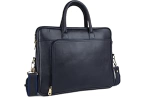 Gaja Leather Laptop bag for Men and women | Briefcase slim| Messenger bag | Shoulder Bag for men and women | Leather Satchel bag for work, business and school | office bag for ladies and gentlemen