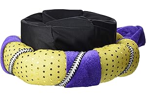 Boland 81002 - Sombrero Turbante Sultán Oriente para disfraces de carnaval, sombrero de peluche para disfraces de carnaval y fiestas temáticas, rey árabe