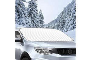 Oizemori Frontscheibenabdeckung, Faltbare Frontscheibenabdeckung, Winter Sommer Scheibenfrostschutz Abdeckung, Ultra-Dick gegen Strahlung, Hitze, Sonne und Staub, Passend für die meisten Autos