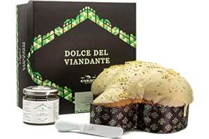 CARACI SICILY FOOD Colomba Di Pasqua Al Pistacchio Dop di Bronte Artigianale A Lievitazione Naturale Con Vasetto Di Crema Al Pistacchio E Spalmino In Regalo