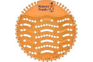 Alwees Fresh - Protector para orinal & desodorizador - Fragancia Mango Exótico (10 unidades) - Neutralizador de olores y salpicaduras - Se adapta a todo tipo de Urinales