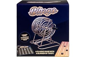 Fizz Creations Blingo! Une Touche blingée au Jeu Classique. Comprend 18 Cartes, 75 balles numérotées et 150 pions.
