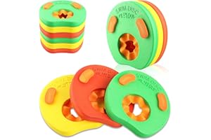 WDJLNZB Disques de Natation Flottants, Disques À Flotteur De Bras pour Enfants, Brassard de Natation, Bras d'enfant Disques à Flotteur, Bandes De Bras Détachables Flottant, Enfants Apprendre Piscine Flottante