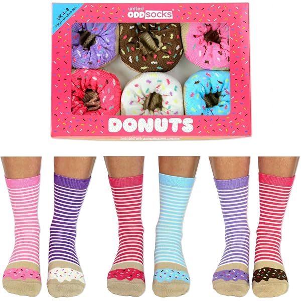 United Oddsocks 6 Paia Di Calzini Spaiati Tropicool, Donna, 37-42, Cotone