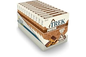 JB's Trek Cocoa Chocolate Flavour Topped Oat Protein Flapjacks, 150 g, Pack of 12