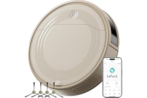 Lefant M310 Robot Vacuum Cleaner, 4500Pa Strong Suction, 180 Min, 7.9cm Thin 28cm DIA, Automatic Self-Charging Small Robotic Vacuum, Wi-Fi/App/Alexa Control, Ideal for Pet Hair Hard Floor