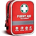 130 Pieces First Aid Kit with Hospital Grade Medical Supplies - Includes Emergency Blanket, Bandage - Great for Home, Outdoors, Office, Car, Travel, Camping, Hiking, Boating