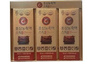 Pocheon Korean Red Ginseng Extract, 30% Ginseng Extract, Single Serving Packs - 30 Sticks (10ml x 30), Natural Immune Support, Available as Tea