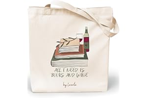 Loxato Tote Bag Femme - Sac Cabas Femme Original - Tote Bag Coton 100% Grand 35 x 42 x 8 cm - Sac Fourre Tout en Toile