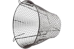 SPARES2GO Universal K6 Plastic Coated Terminal Guard Round Boiler Flue Cage (11.5'' / 290mm) Brown