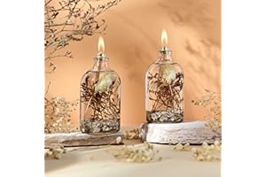 impeRiums Decorativo Lampada a Olio Candele Set di 2 x 100 ml (conchiglia)