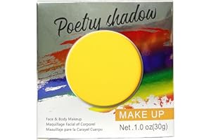 HISUNBEN Body Paints Upgrade 30g Gesichtsfarbe und Kinder waschbare Körperfarbe Gesichtsfarbe Kinder Make-up Theater Karneval Halloween Party-2 Gelb