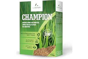 LERAVA Champion gräsfrö (30 m²) - torktåligt gräsfrö med låg vattenhalt - gångbart & slitstarkt - passar alla platser och jordtyper