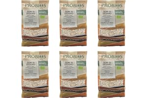 Probios Semi di sesamo biologici - Ricchi di fibre e proteine ​​vegetali - senza glutine semi sesamo - Confezione da 6 (6 x 300 g)