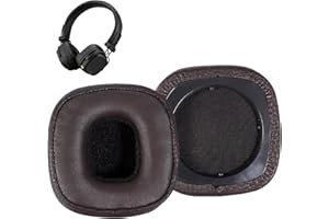 ERIOSCAR 1 para nauszników do Marshall Major III, piankowe z pamięcią kształtu, skórzane nauszniki, wymienne nauszniki Marshall Major 3, przewodowe/bezprzewodowe słuchawki nauszne Bluetooth