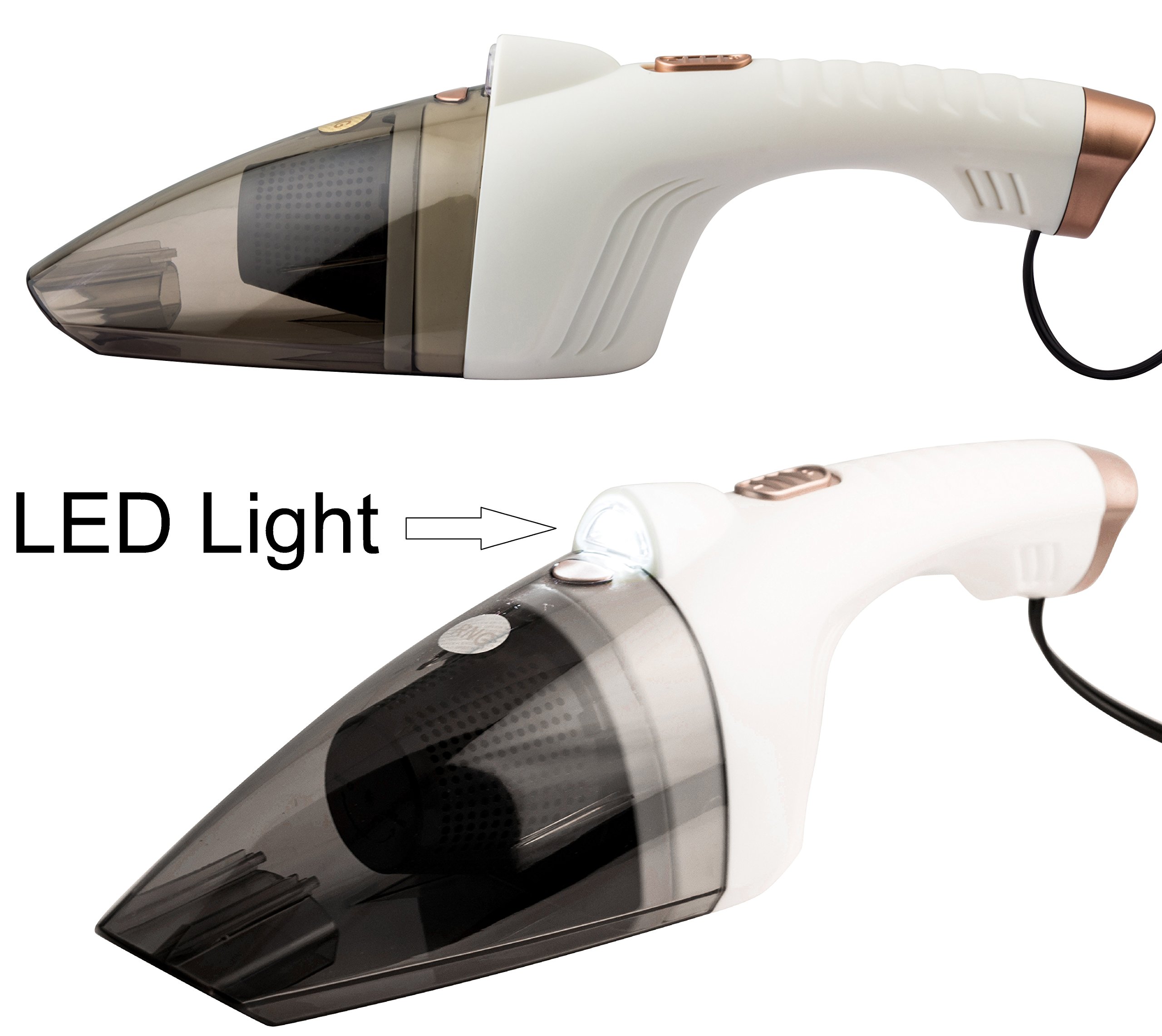 RNG EKO Green 200 Watt/6.5KPA Cyclonic Power Wet/Dry Car Vacuum Cleaner - White (12V) - Image 3