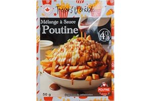 Mélange à Sauce Poutine "Les Trésors d'Érable" - Déshydraté sachet de 50g - Parfait pour 4 Personnes- Recette authentique du Québec