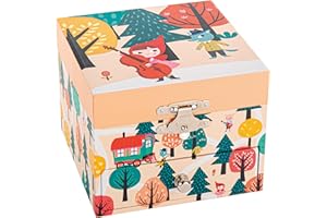 TROUSSELIER - Petit Chaperon Rouge - Boîte à Trésors & Bijoux Musicale - Idéal Cadeau Enfant - Lullaby de Schubert - Colori Multicolore