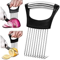 Pince à découper en acier inoxydable pour rôti de bœuf, viande, pain, oignon, tomate, pour trancher les légumes, les fruits, etc