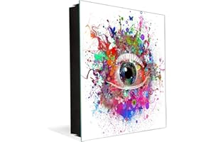 Concept Crystal Key Cabinet Together with Magnetic Glass Markerboard K01 Eye with Butterflies