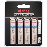 Rotring Tikky Hi-Polymer Mekanik Kurşun Kalem Ucu, 0,7Mm, 2B, 4'L&uuml; Blister
