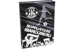 Cuore Bianconero XM-132-02 Diario scuola Bambini e Ragazzi, 10 Mesi, 16 Centimetri, Non Datato, Agenda Giornaliera, Utile Prodotto di Cartoleria, Tifosi Juve
