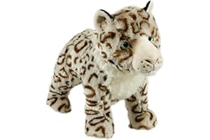 Animal Instincts Snow Mates Sophia Snow Léopard Jouet couineur en Peluche Douce à mâcher pour Chien Taille L