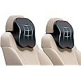 FOVERA Car Neck Rest Pillow (Pack of 2) | 2 Years Warranty | Memory Foam Neck Pillow for Car, Car Seat Head Rest Cushion for Neck & Cervical Support - Relieves Neck Pain (Medium, Black)
