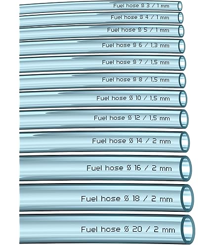 Transparenter PVC Saugschlauch 4m/7m - Für Wasserpumpen, Benzin, Diesel