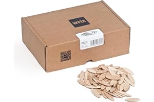 WFIX Lamello in Qualità Carpentiere/Piastrine di Collegamento/Biscotto/Connettore per Legno Faggio/Lamello - Größe 0