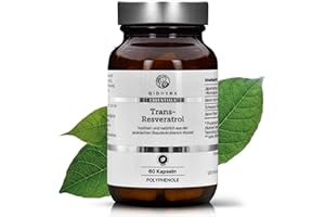 ‎QIDOSHA QIDOSHA® Resveratrol Kapseln, mit SEHR GUT bewertet, Trans-Resveratrol hochdosiert mit Piperin für erhöhte Bioverfügbarkeit, 500 mg je Kapsel, 100% pflanzlich aus Japan. Staudenknöterich