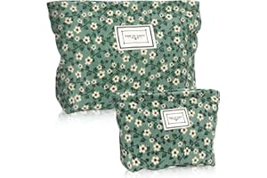 OHWODA Neceser de Maquillaje Bolsa de Cosméticos de Viaje Bolsa Maquillaje Neceser de Cosméticos Bolsa de Aseo Organizadora de Multifunción Cremallera Makeup Bag para Mujeres y Niñas 2PCS