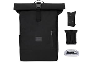 Johnny Urban Rolltop Rucksack Damen & Herren - Robin Large - Tagesrucksack mit 16 Zoll Laptopfach - Recyceltes PET - 18-22L - Wasserabweisend