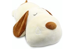 Vintoys Sleeping Dog Hugging Pillow Stuffed Animals Plush Soft Toy Brown 23.5"