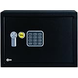 Yale YSV/200/DB1 Small Value Safe, Digital Keypad, LED Light Indicators, 15mm Steel Locking Bolts, Emergency Override Key, Wa