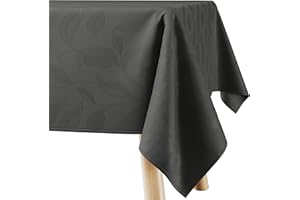 Filumi Mantel Antimanchas 150x350 cm Gris Interiores Comedor Salon Manteles para Exterior y Jardin Mantel Navidad Amalu